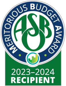 ASBO Intl., Meritorious Budget Award Logo - 23-24 Recipient 